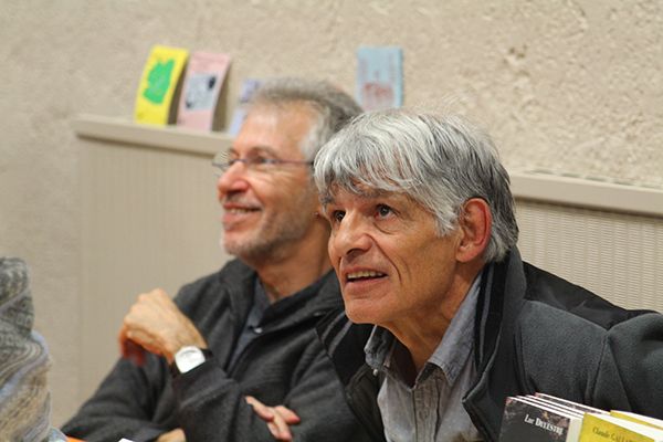 Jean-Pierre Cendron, Jean Dherbey et Dominique Lin à Feuilles d'automne de Colmars les Alpes