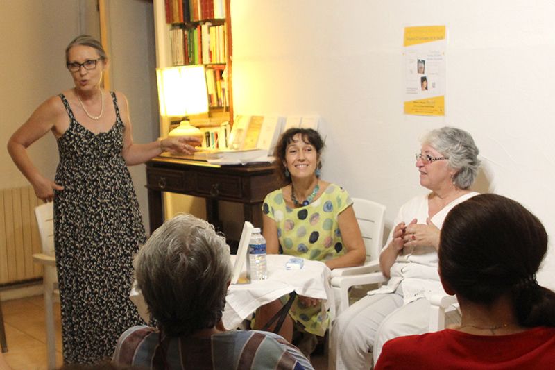 Denise Déjean et Myriam Saligari à la librairie Elan Sud