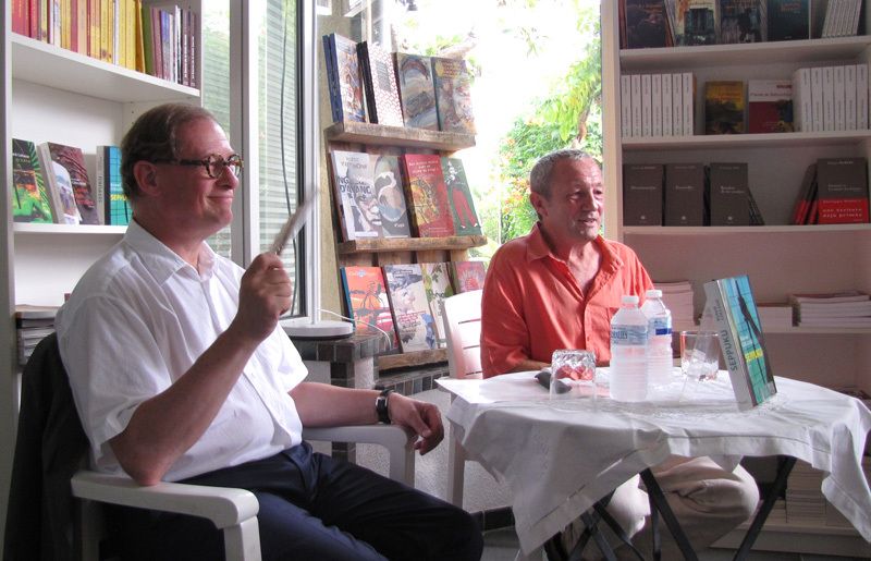 Richard Collasse, parrain du Prix 2016, reçu à la librairie Elan Sud en juillet 2015