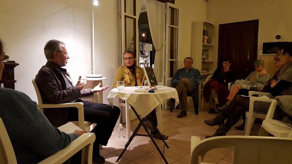 Pendant la rencontre avec Jean-Pierre Cendron. © Sabine Lauret