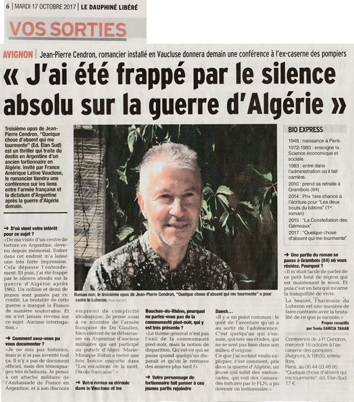 Jean-Pierre Cendron en conférence avec l'association France Amérique latine