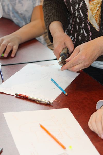 Denise Déjean, Jean Dherbey et Dominique Lin en ateliers et dédicaces