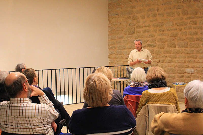 Dominique Lin présente les Lettres du Front d'Émile Sauvage, et 39-45 en Vaucluse, éd. Elan Sud à Châteauneuf-du-Pape [vidéo]